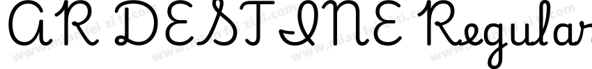 AR DESTINE Regular字体转换